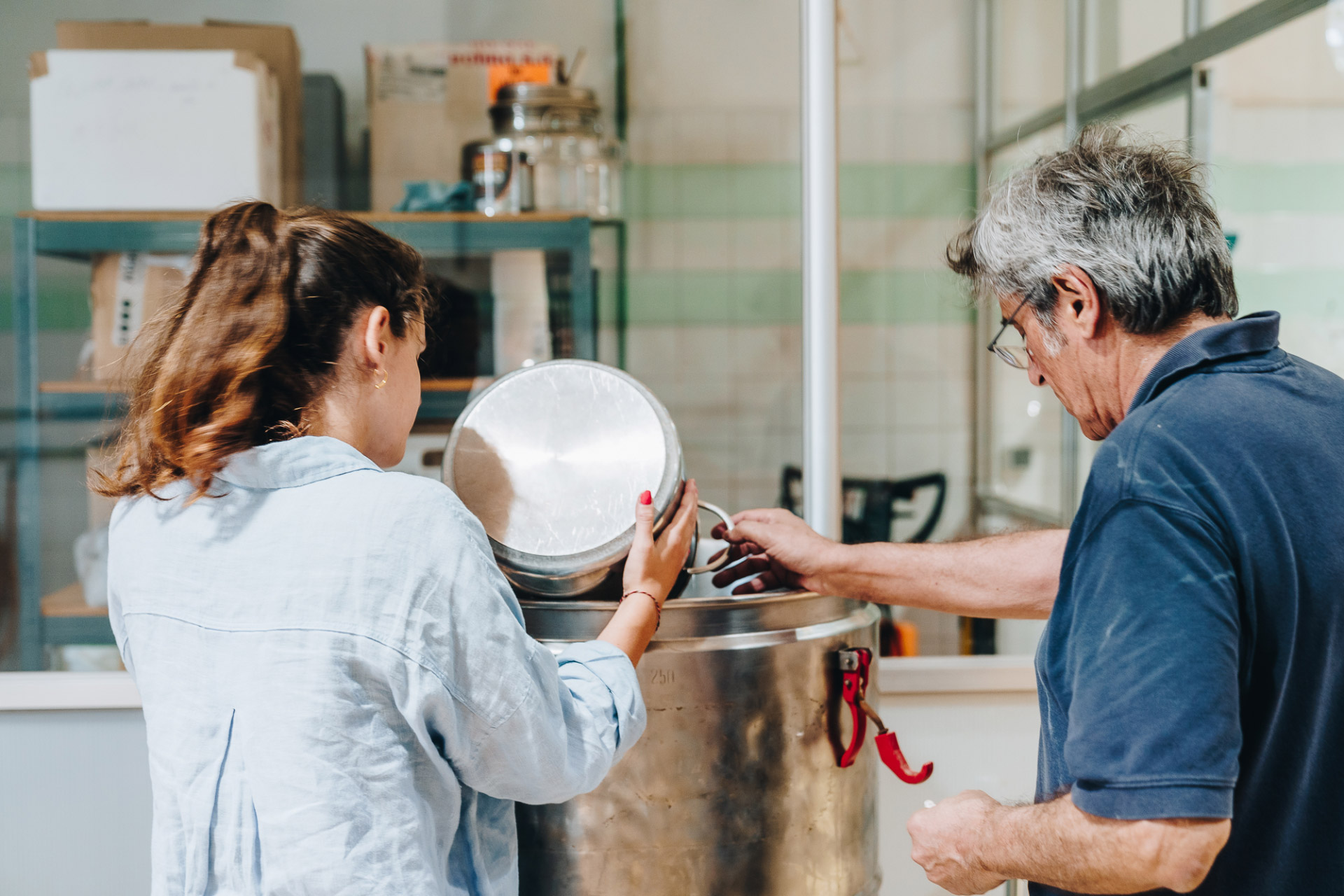 Proceso de la miel - preparación